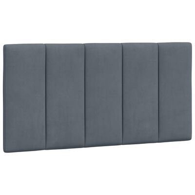 vidaXL Headboard Cushion Dark Gray 39.4" Velvet