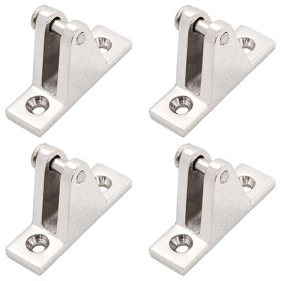 vidaXL Boat Deck Hinges for Bimini Top 4 pcs Stainless Steel