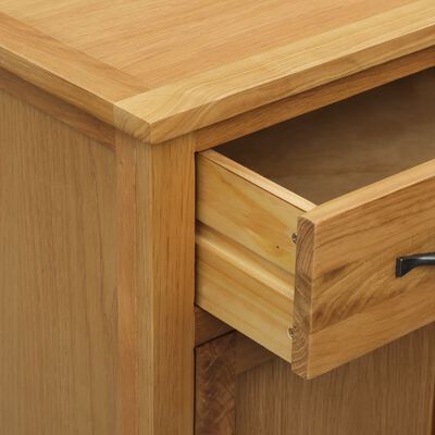 vidaXL Shoe Cabinet 29.9"x14.6"x41.3" Solid Oak Wood