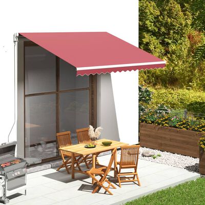 vidaXL Replacement Fabric for Awning Burgundy Red 11.5'x8.2'