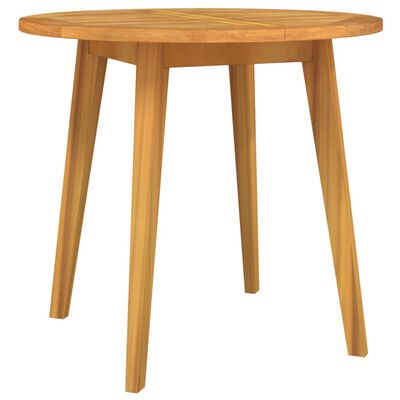 vidaXL Patio Table Ø33.5"x29.5" Solid Wood Acacia