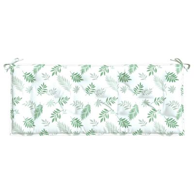 vidaXL Garden Bench Cushion Leaf Pattern 47.2"x19.7"x2.8" Fabric