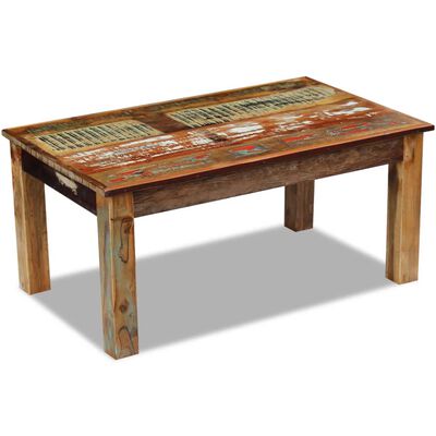 vidaXL Coffee Table Solid Reclaimed Wood 39.4"x23.6"x17.7"