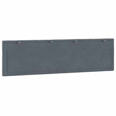 vidaXL Headboard Cushion Dark Gray 72" Velvet