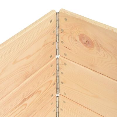 vidaXL Pallet Collars 3 pcs 31.5"x47.2" Solid Pine Wood