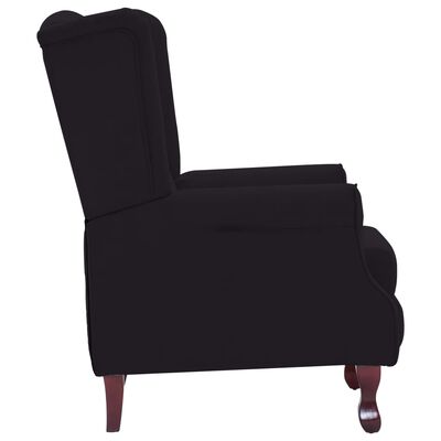 vidaXL Recliner Black Fabric