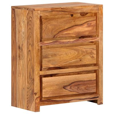 vidaXL Drawer Cabinet 23.6"x13"x29.5" Solid Wood Acacia