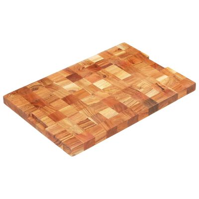 vidaXL Chopping Board 23.6"x15.7"x1.5" Solid Wood Acacia