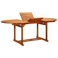 vidaXL Patio Table 78.7"x39.4"x29.5" Solid Acacia Wood