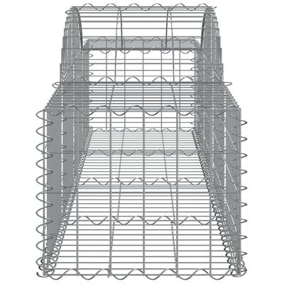 vidaXL Arched Gabion Baskets 5 pcs 78.7"x19.7"x15.7"/23.6" Galvanized Iron