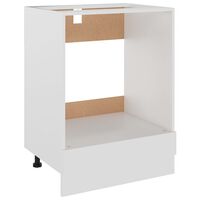 vidaXL Oven Cabinet White 23.6"x18.1"x32.1" Engineered Wood