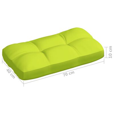 vidaXL Pallet Sofa Cushions 7 pcs Bright Green