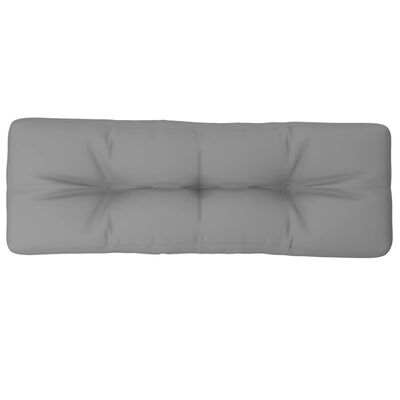 vidaXL Pallet Cushion Gray 47.2"x15.7"x4.7" Fabric