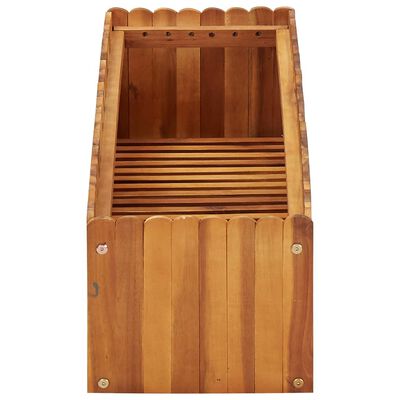 vidaXL Garden Raised Bed 39.3"x11.8"x9.8" Solid Acacia Wood