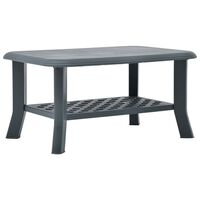 vidaXL Coffee Table Green 35.4"x23.6"x18.1" Plastic