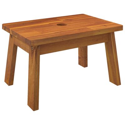 vidaXL Step Stool 15"x10.2"x8.7" Solid Wood Acacia