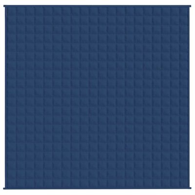 vidaXL Weighted Blanket Blue 78.7"x78.7" 28.7 lb Fabric