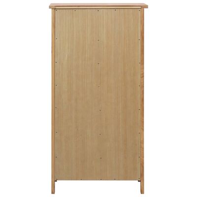 vidaXL Shoe Cabinet 29.9"x14.6"x41.3" Solid Oak Wood