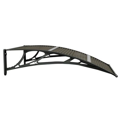 vidaXL Door Canopy Black 39.4"x29.5" Polycarbonate