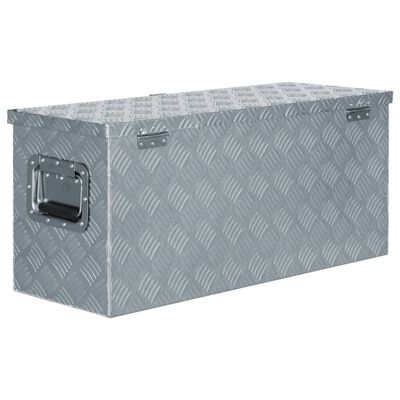 vidaXL Aluminum Box 31.5"x11.8"x13.8" Silver