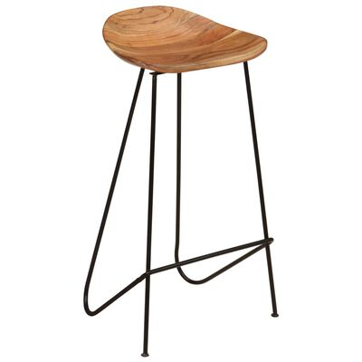 vidaXL Bar Stools 2 pcs Solid Acacia Wood