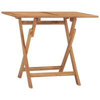 vidaXL Folding Patio Dining Table 35.4"x23.6"x29.5" Solid Teak Wood