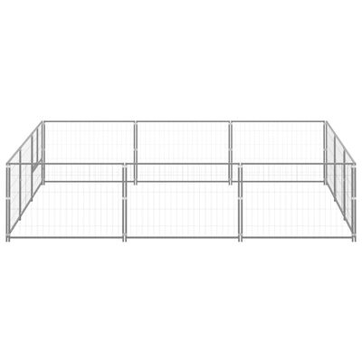 vidaXL Dog Kennel Silver 96.9 ft² Steel