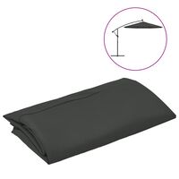 vidaXL Replacement Fabric for Cantilever Umbrella Anthracite 118.1"