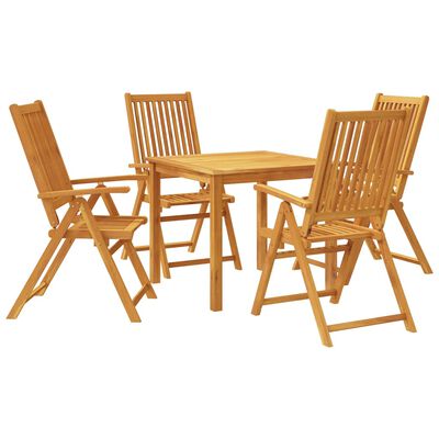 vidaXL 5 Piece Patio Dining Set Solid Wood Acacia