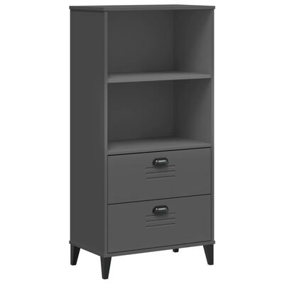 vidaXL Bookcase VIKEN Anthracite Gray 23.6"x13.8"x48.4" Engineered Wood