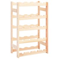 vidaXL Wine Rack for 20 Bottles Pinewood