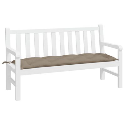 vidaXL Garden Bench Cushion Taupe 59.1"x19.7"x2.8" Oxford Fabric