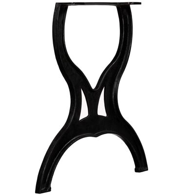 vidaXL Dining Table Legs 2 pcs X-Frame Cast Iron