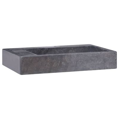 vidaXL Sink Black 22.8"x15.4"x3.9" Marble