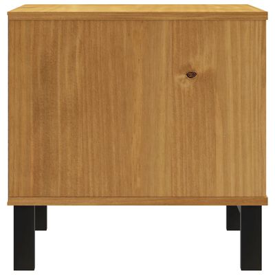 vidaXL Side Table FLAM 19.7"x19.7"x19.7" Solid Wood Pine