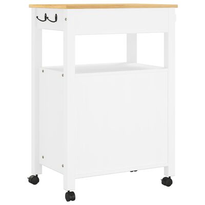 vidaXL Kitchen Trolley MONZA 23.6"x15.7"x35.4" Solid Wood Pine