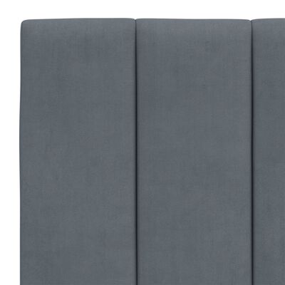 vidaXL Headboard Cushion Dark Gray 53.9" Velvet