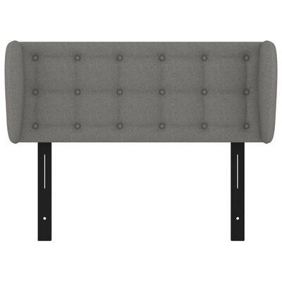 vidaXL Headboard with Ears Dark Gray 40.6"x9.1"x30.7"/34.6" Fabric