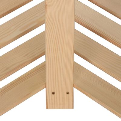 vidaXL 5-Tier Storage Corner Rack 32.5"x32.5"x66.9" Solid Wood Pine