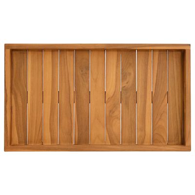 vidaXL Serving Tray 23.6"x13.8" Solid Wood Teak