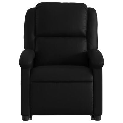 vidaXL Electric Stand up Recliner Chair Black Faux Leather