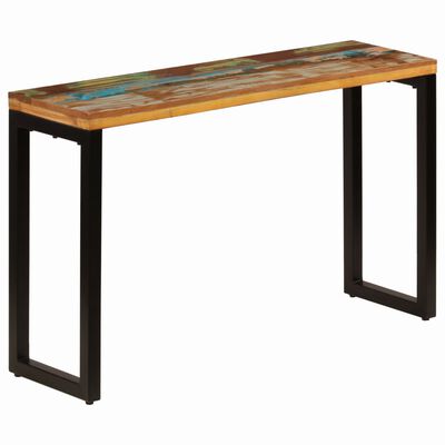 vidaXL Console Table 47.2"x13.8"x29.9" Solid Reclaimed Wood and Steel