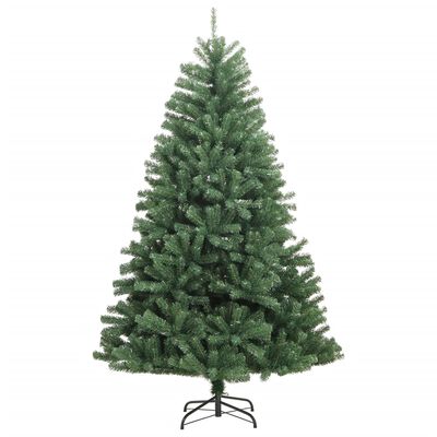 vidaXL Artificial Hinged Christmas Tree 150 LEDs & Ball Set 59.1"