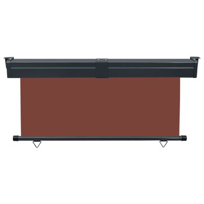 vidaXL Balcony Side Awning 63"x98.4" Brown