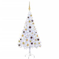 vidaXL Artificial Pre-lit Christmas Tree with Ball Set 47.2" 230 Branches