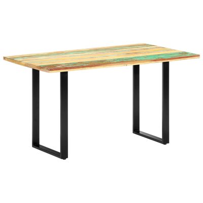 vidaXL Dining Table 55.1"x27.6"x29.9" Solid Reclaimed Wood