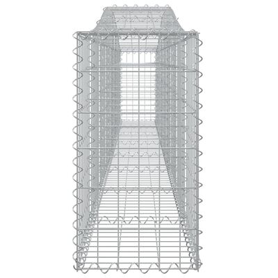 vidaXL Arched Gabion Baskets 5 pcs 157.5"x11.8"x23.6"/31.5" Galvanized Iron