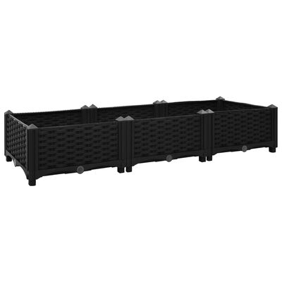 vidaXL Raised Bed 47.2"x15.7"x9.1" Polypropylene