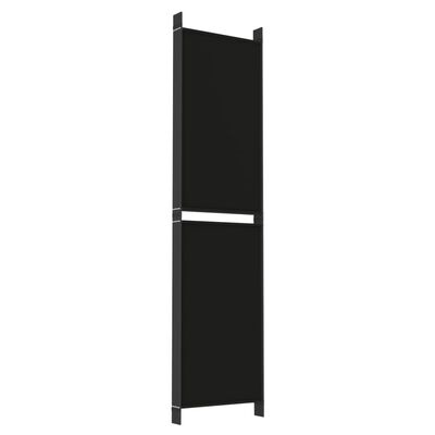 vidaXL 6-Panel Room Divider Black 118.1"x78.7" Fabric