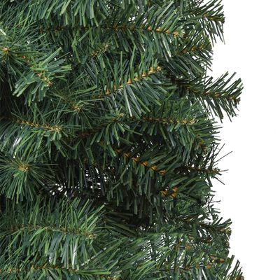 vidaXL Slim Christmas Tree with Stand 118.1" PVC